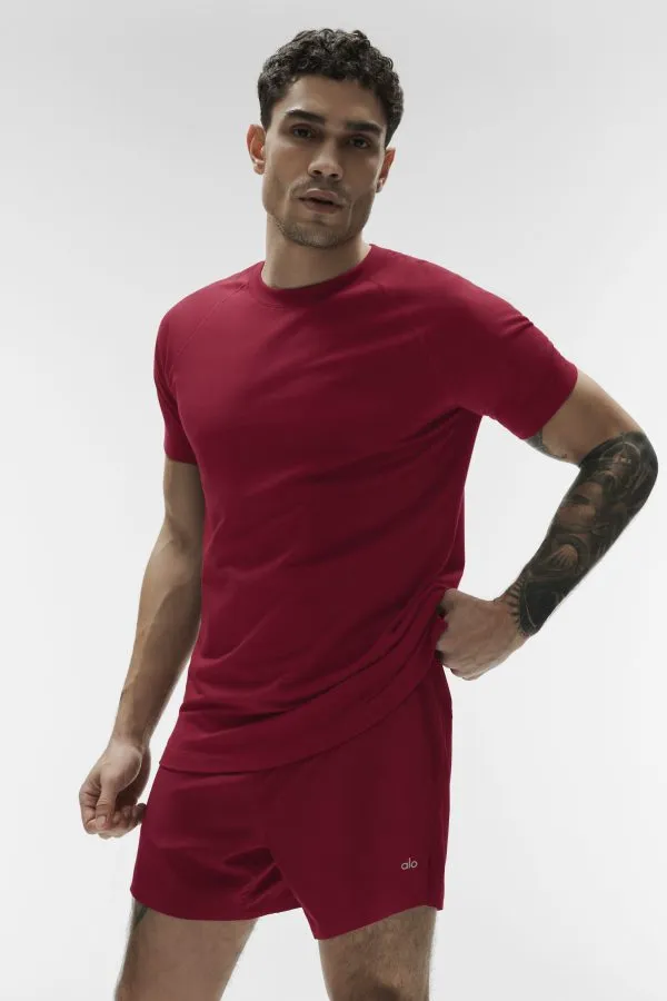 Vapor Crewneck Short Sleeve - Garnet